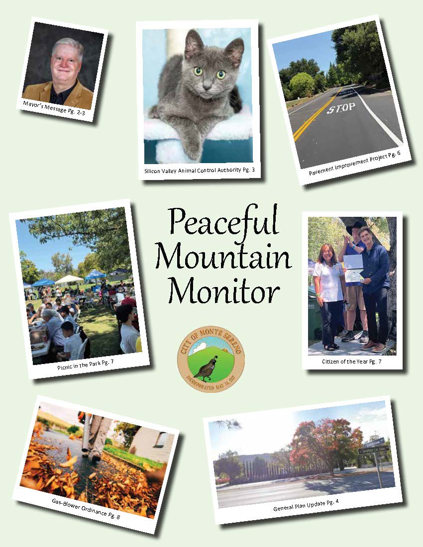 2025 Fall Peaceful Mountain Monitor Newsletter Cover Page